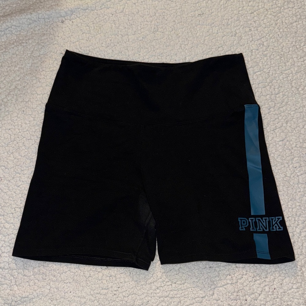 PINK Victoria's Secret Bike Shorts with Blue Stripe
